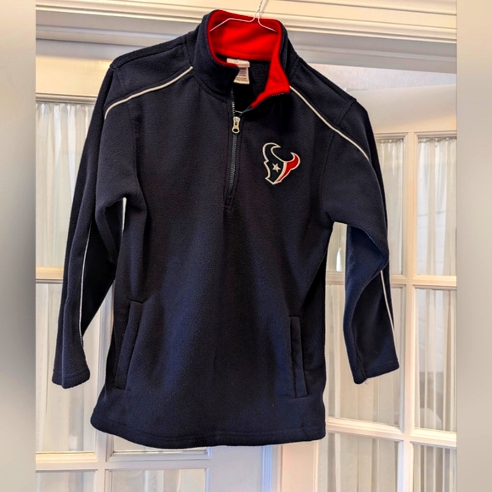 NFL Houston Texans Matrix 1/4 Zip Pullover Fleece Top Youth